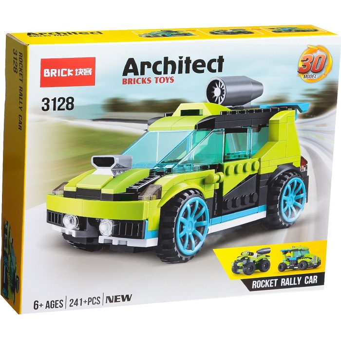 Конструктор Brick «Гоночный транспорт», 30 вариантов сборки, 241 деталь 4409961