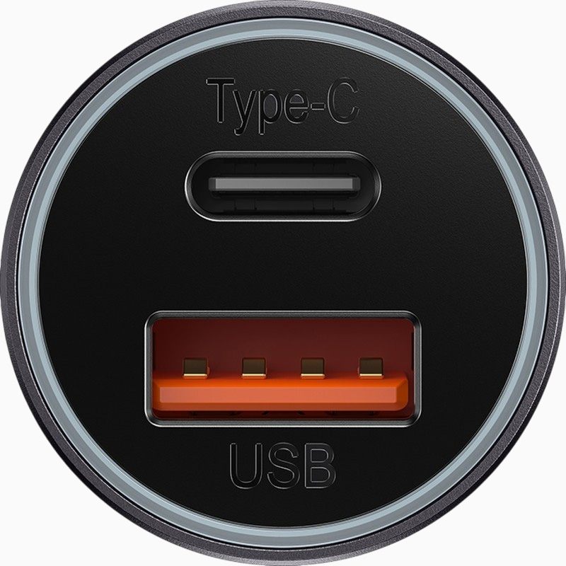 Авто ЗУ 2USB BASEUS CGJM000013 серый, 60W 4