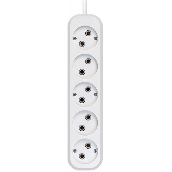 Сетевой удлинитель  3.0м SMARTBUY SBE-16-5-03-Z, 5 розеток, 16А/3,5кВт с/з ПВС 3х1,0