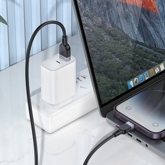 Кабель USB <--> Lightning  3.0 HOCO X109 Energy, чёрный 7
