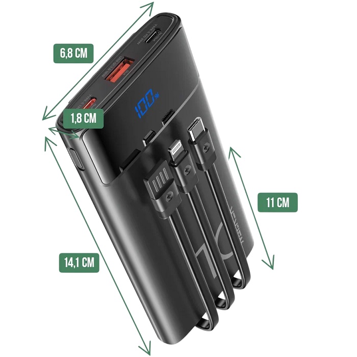 Внешний АКБ WALKER WB-615 (10000mAh) черный 2