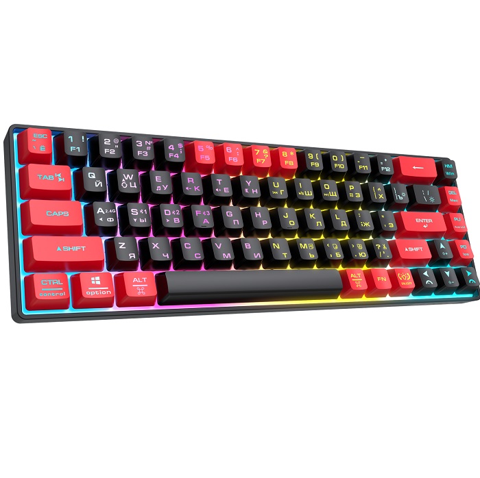 Клавиатура БП PANTEON M2 BW Black-Red (156) 2
