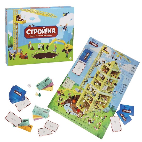 Настольная игра "Стройка" в коробке УТМ01247466 2