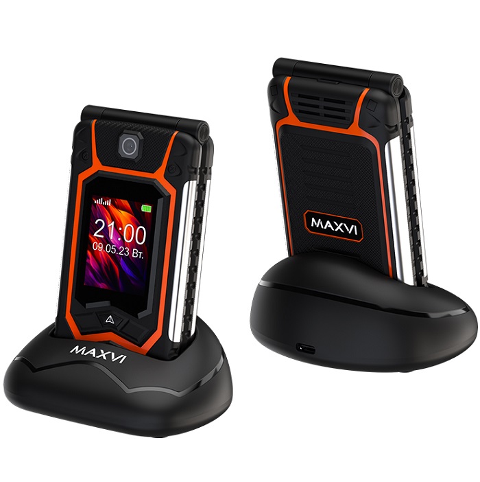 Телефон MAXVI E10ds orange 3