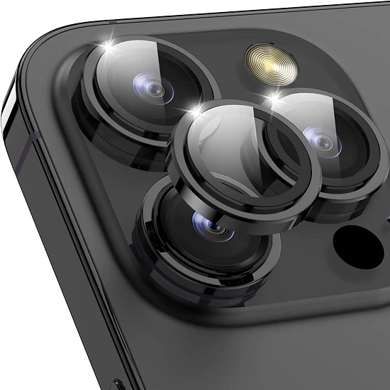 Противоударное стекло для камеры для iPhone 14 Pro Max черный