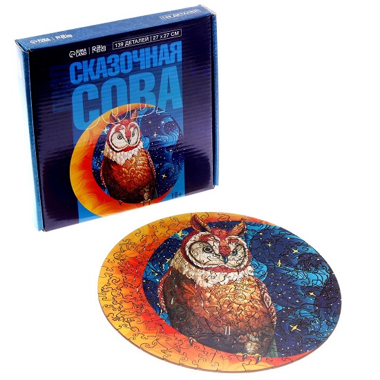 Пазлы фигурные «‎Сказочная сова»‎, 139 деталей 9341649 5
