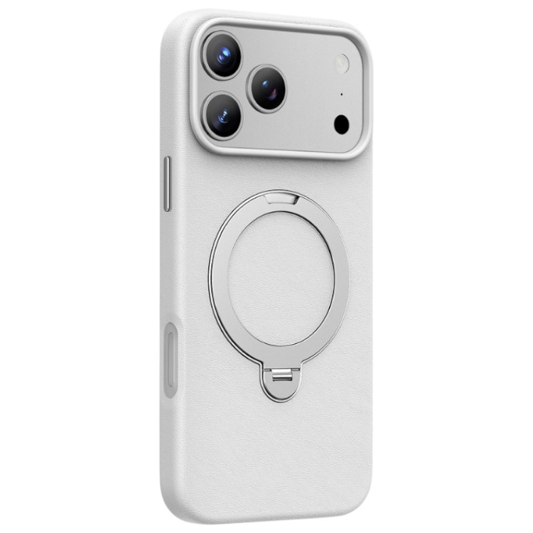 Задняя накладка KEEPHONE MEHOLD MAGSAFE LEATHER CASE WITH RING HOLDER для iPhone 17 PRO max grey
