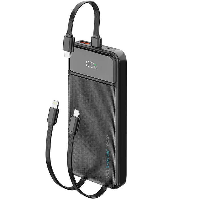 Внешний АКБ DEPPA NRG Turbo V4c (10000mAh) черный