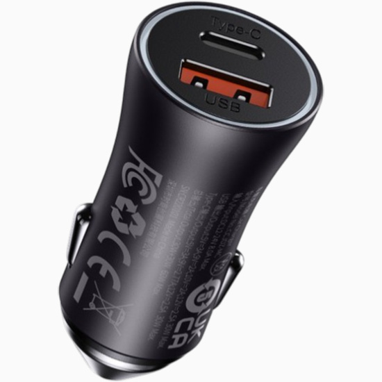 Авто ЗУ 2USB BASEUS CGJM000013 серый, 60W 8