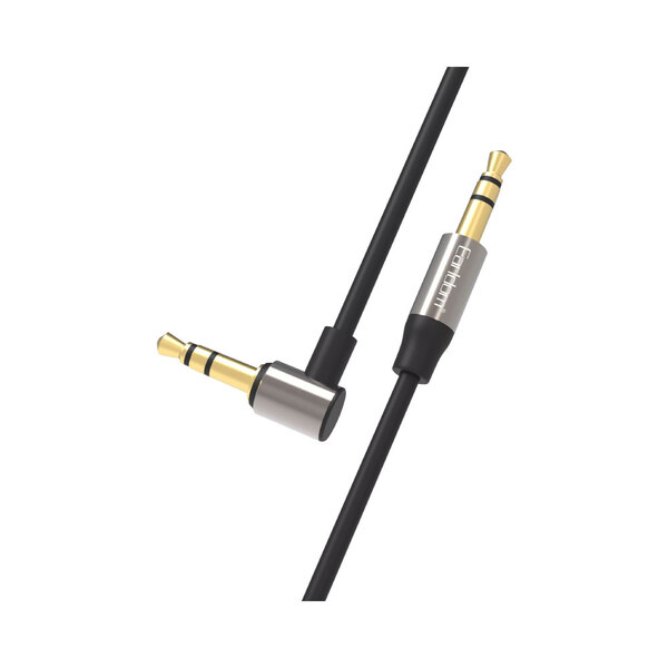 Кабель Jack 3.5 <--> Jack 3.5  1.0м EARLDOM ET-AUX46 угловой, черный