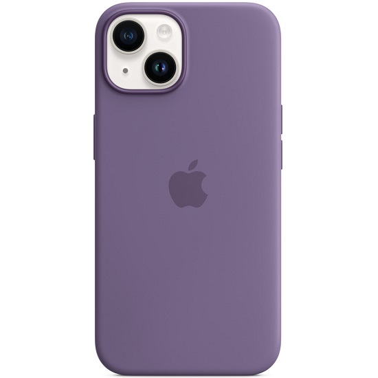 Силиконовый чехол SILICONE CASE MagsSafe для iPhone 14 №11 Iris с анимацией