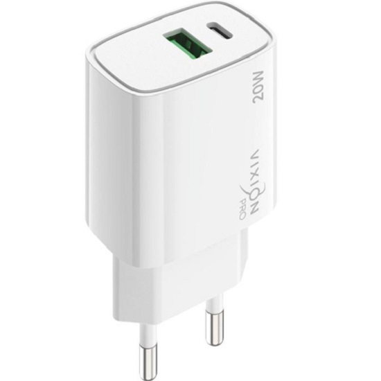 Сетевое ЗУ 1USB/1Type-C 3A VIXION Pro VH-14, белое, 20W