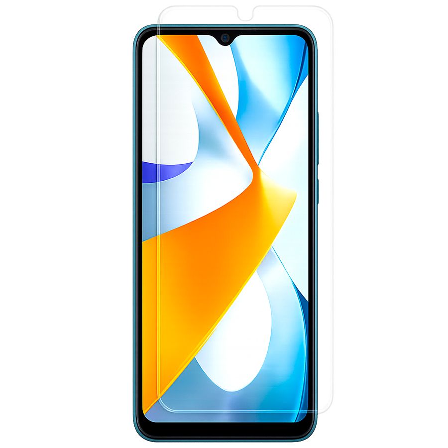 Противоударное стекло 5D ZIBELINO для Xiaomi Redmi 10C/12C/Poco C40 (6.71") черный