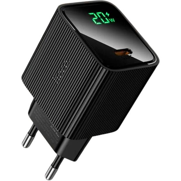 Сетевое ЗУ 1Type-C 3A HOCO CS82A Black, Type-C, PD20W