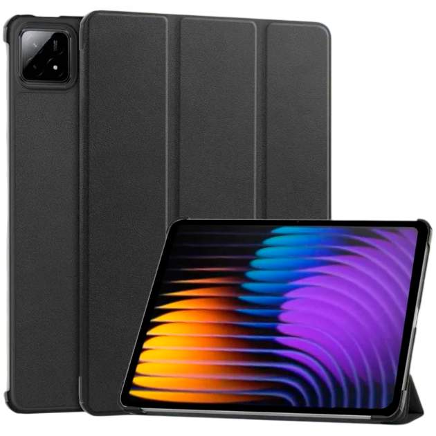 Чехол футляр-книга VANDA для Xiaomi Pad 7/7 Pro/Pad 8/Pad 8 Pro 11.2" (черный) 