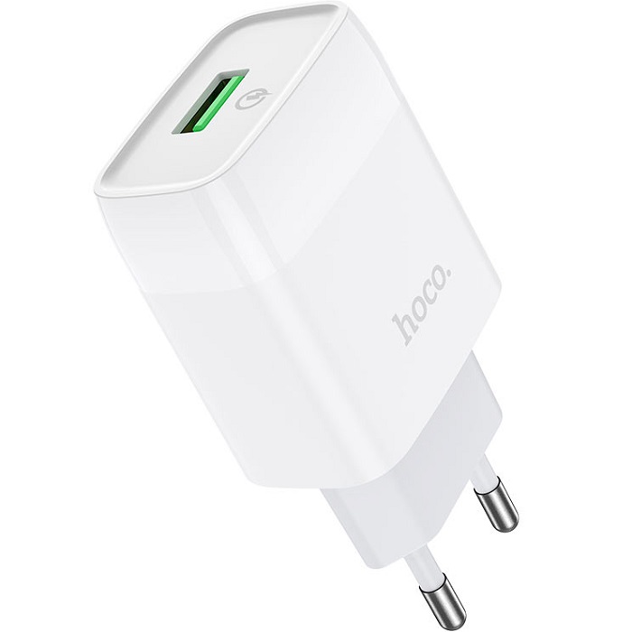 Сетевое ЗУ 1USB 3A HOCO C72Q, белый, QC3.0