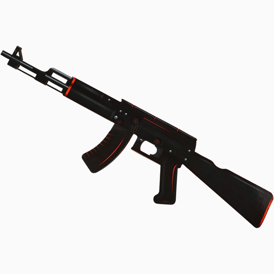 Деревянное оружие «Карбон», автомат, 72.3×17.7 см 9618404