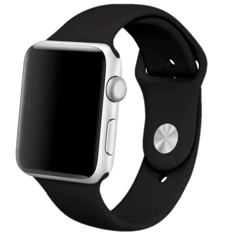 Силиконовый ремешок ISA для Apple Watch 42/44mm (147mm) Черный