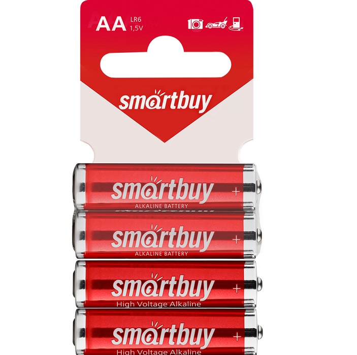 Элемент питания SMARTBUY LR06 4SB (60/720) (SBBA-2A04SB)