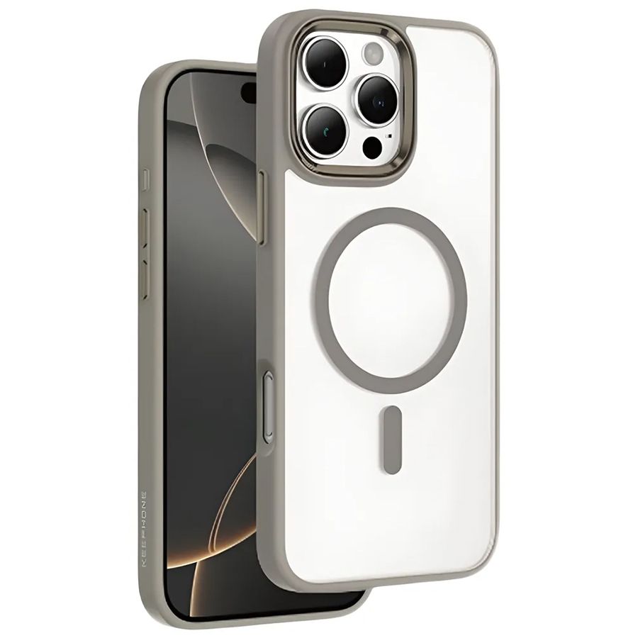 Задняя накладка KEEPHONE ARMOR GRIP Magsafe для iPhone 15 PRO TITAN