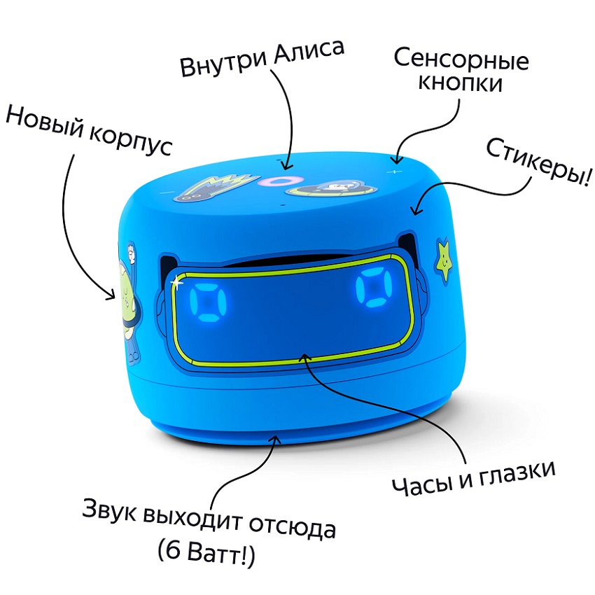Умная колонка Яндекс. Станция Лайт 2 на YaGPT, голубой (YNDX-00026) 4