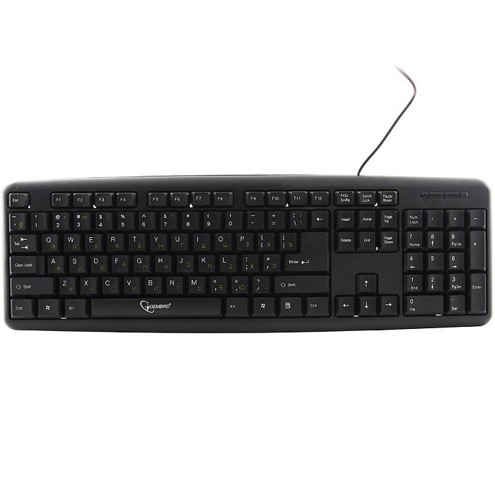 Клавиатура GEMBIRD KB-8320U-BL черная USB