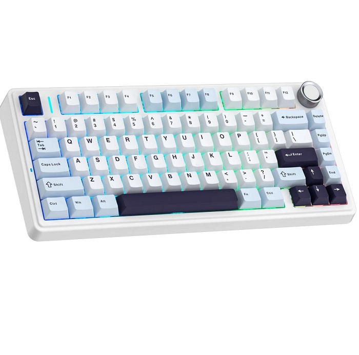 Клавиатура AULA F75 Blue-White-Purple Ice Vein Switches 2
