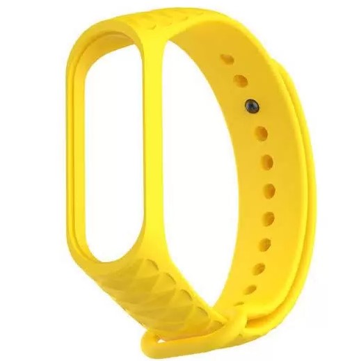 Силиконовый ремешок ZIBELINO для XIAOMI Mi Band 5/6 (желтый)