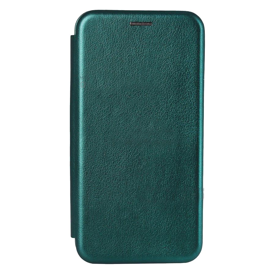 Чехол футляр-книга FASHION Case для iPhone 12 Pro Max (6.7) экокожа, т. зеленый