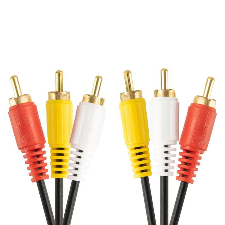 Кабель 3RCA <--> 3RCA  2.0м EXPLOYD Easy EX-K-1402 черный