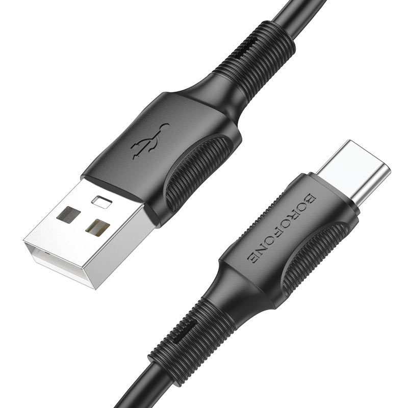 Кабель USB <--> Type-C  1.0м BOROFONE BX80 чёрный