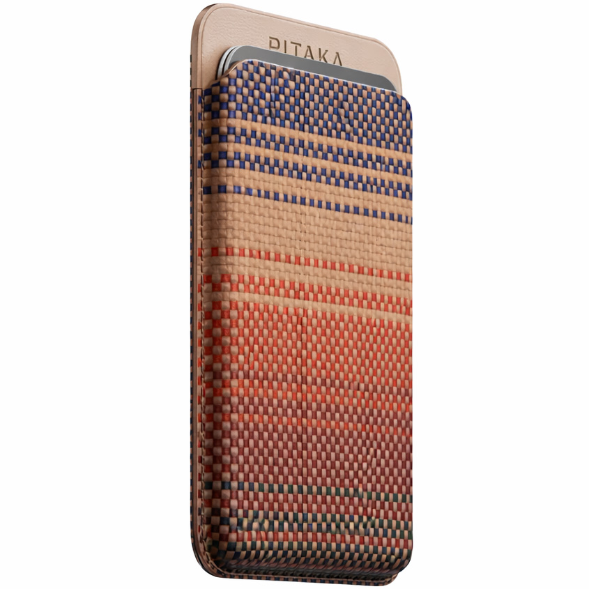 Кошелек для карт Pitaka Magnetic Woven Wallet Sunset 2