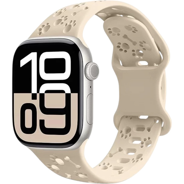Силиконовый ремешок HOCO WA38 Time series для APPLE Watch 42/44/45mm milk tea