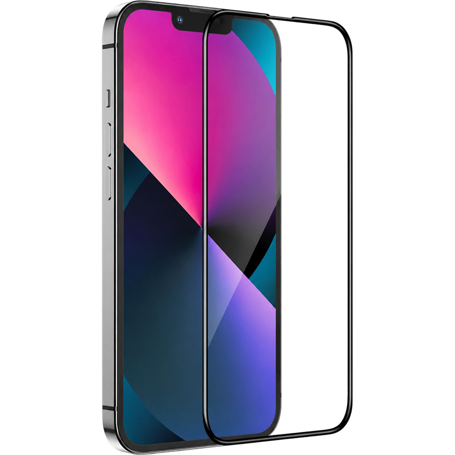 Стекло защитное HOCO для APPLE iPhone 13/13 Pro/14 полный клей, цвет, чёрный