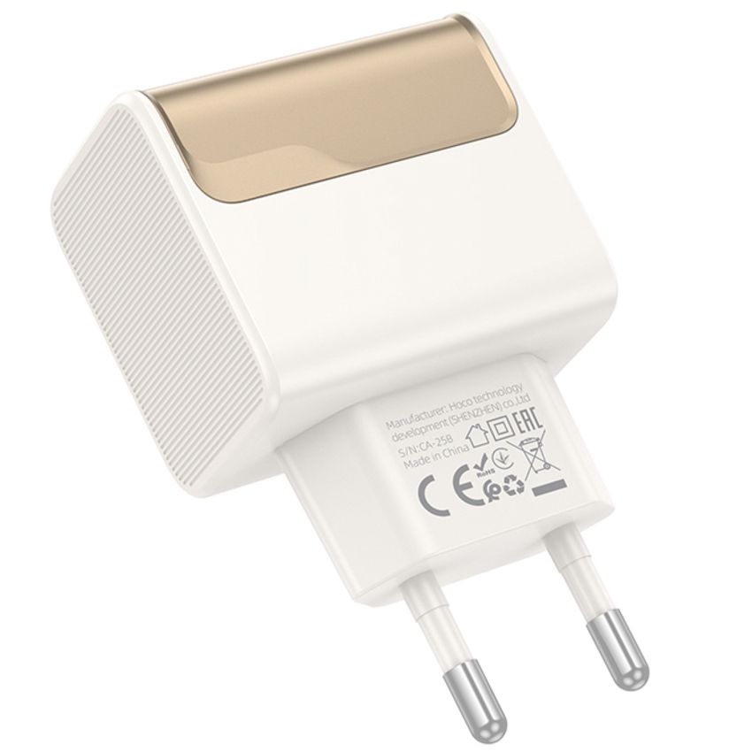 Сетевое ЗУ 1USB/1Type-C 3A HOCO CS73A White, PD30W+QC3.0