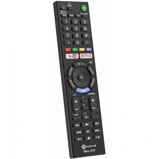 Пульт универсальный DREAM RM-L1370 для телевизоров Sony черный (123047)