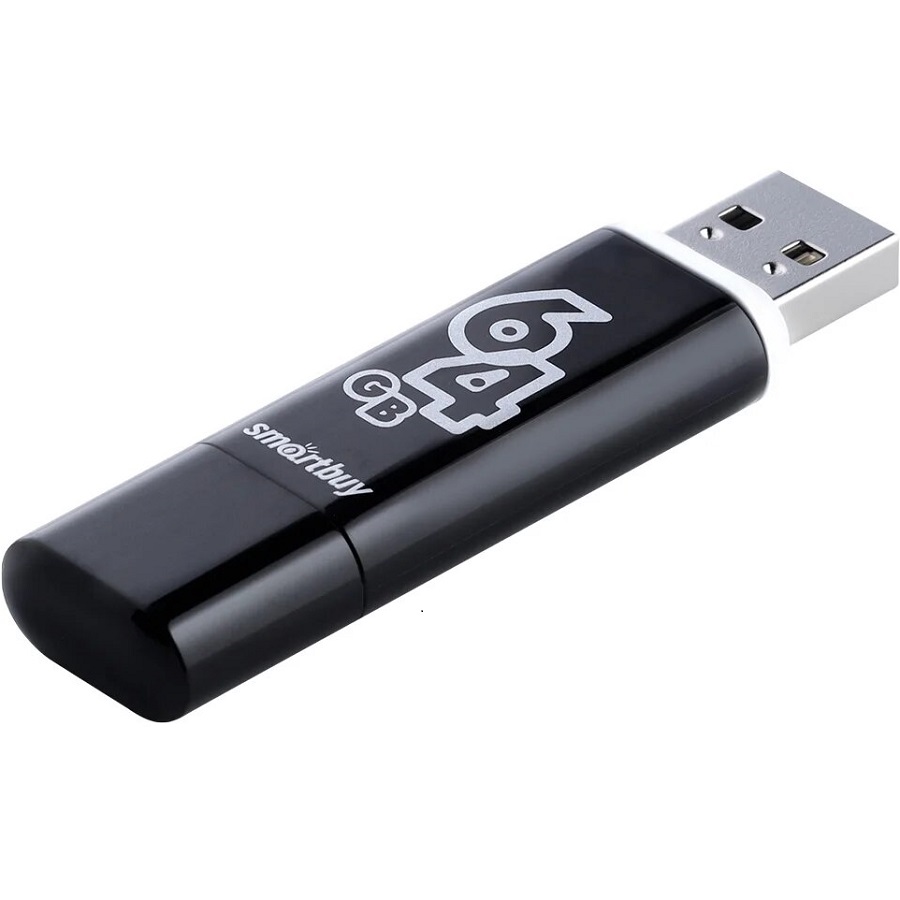 USB 64Gb SMARTBUY Glossy series чёрный 1