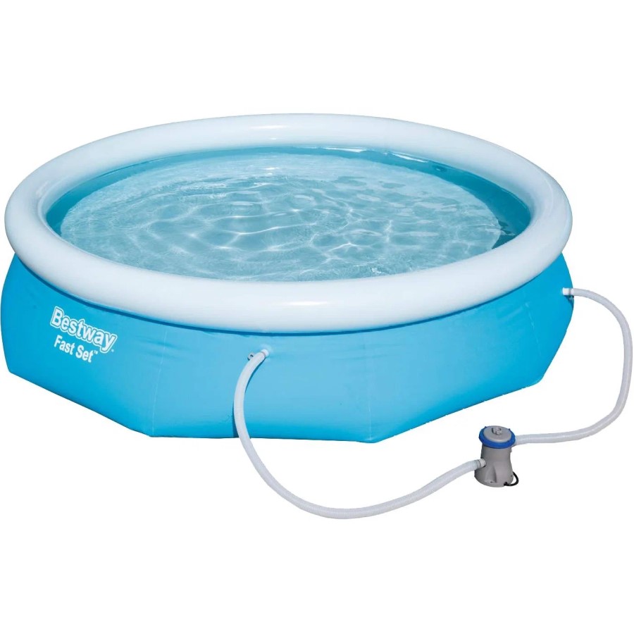 Бассейн надувной BESTWAY 57270 BW, Fast Set 305х76см, 3800л, фил.-насос 1249л/ч