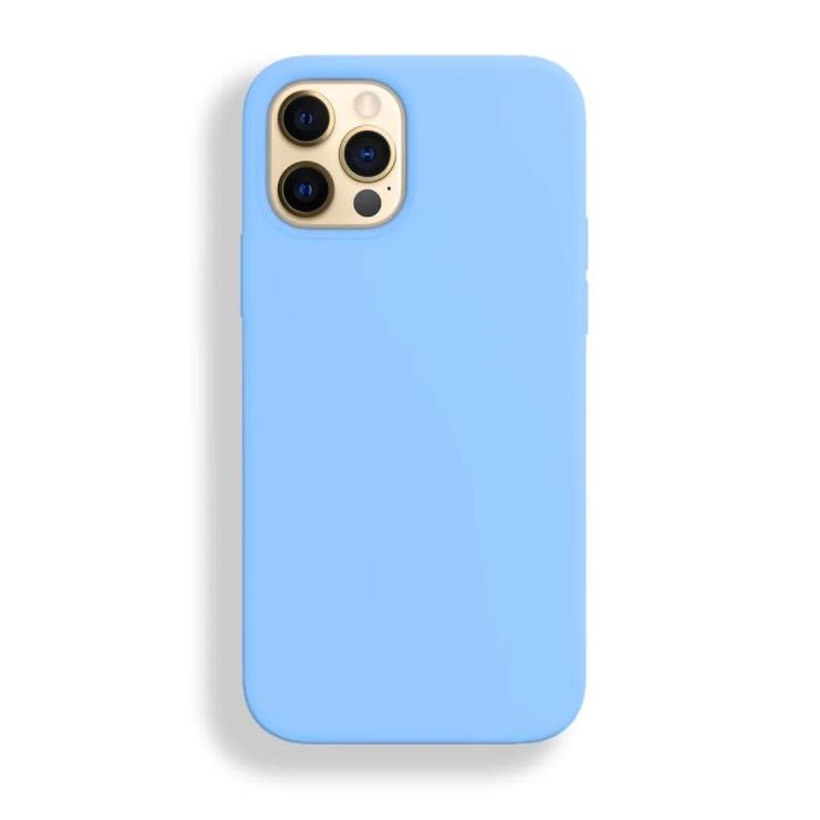 Силиконовый чехол SILICONE CASE для iPhone 13 (16 сине-голубой)