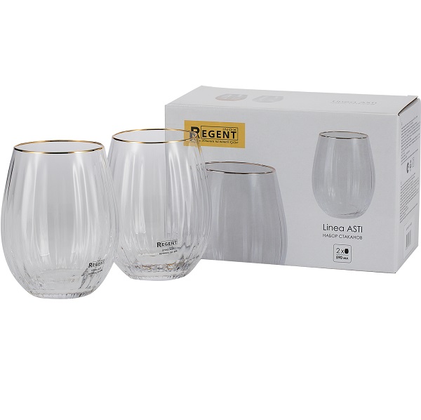 Набор стаканов REGENT Linea ASTI 81-606, 2шт., 590мл 2