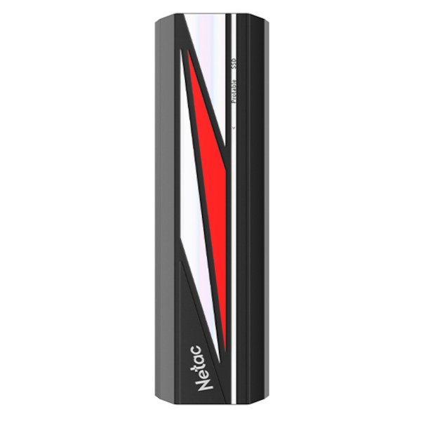 Внешний SSD 256Gb Netac ZX20L USB 3.2 Gen 2 Type-C External SSD, R/W up to 2000MB/1800MB/s, with USB C to A cable and 20Gbps USB C to C cab