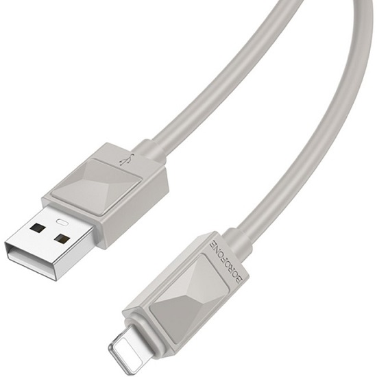 Кабель USB <--> Lightning  1.0м BOROFONE BX109 Grey 3