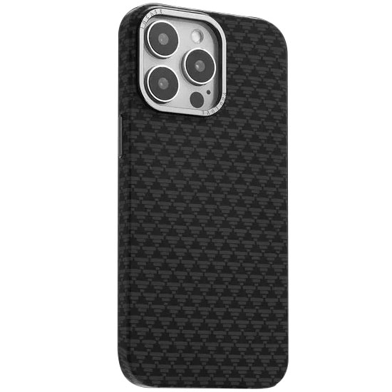 Задняя накладка KEEPHONE KEVILAR PARIS MAGSAFE CARBON CASE для iPhone 16 PRO MAX (BLACK)