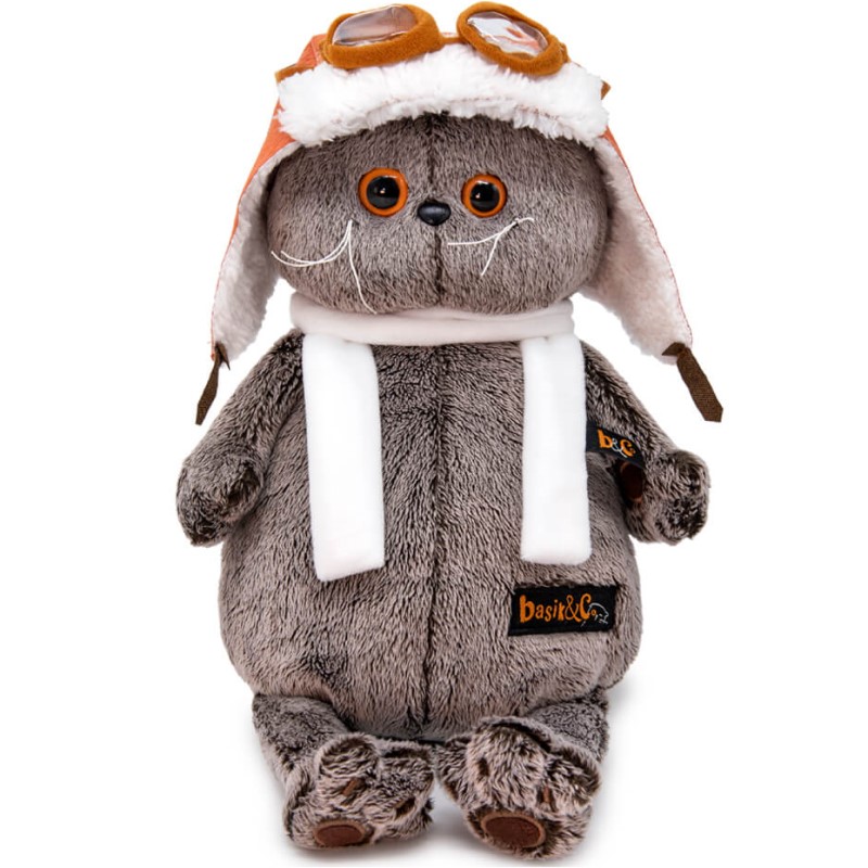 Мягкая игрушка Басик в шлеме и шарфе, 22 см (Ks22-009)