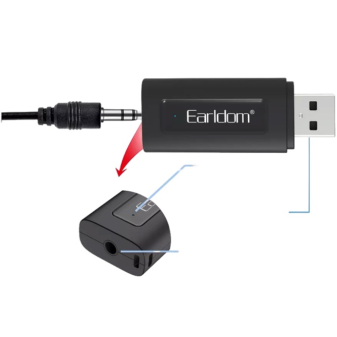 Адаптер Bluetooth EARLDOM ET-M72, серебро 2