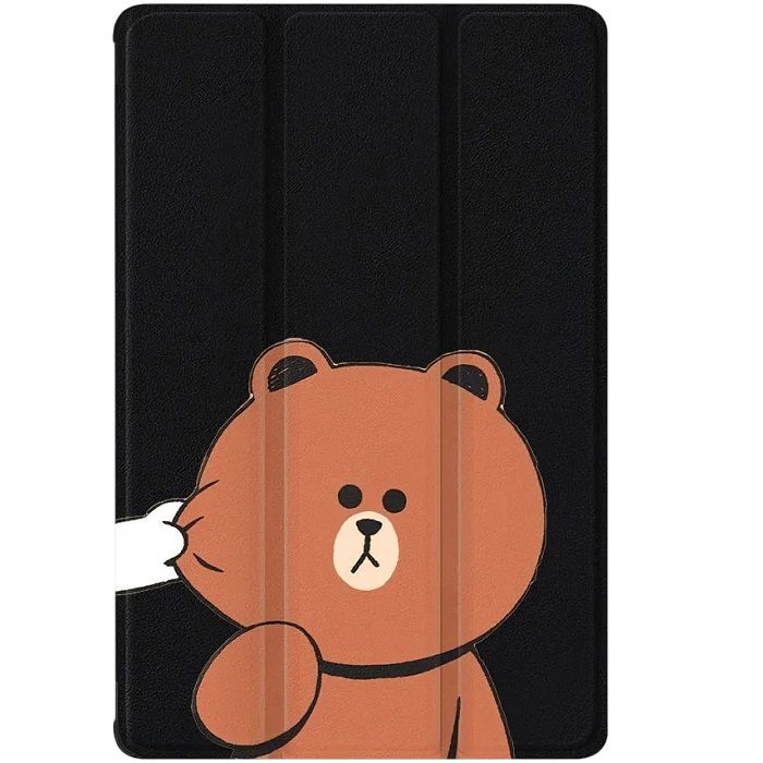 Чехол футляр-книга ZIBELINO для iPad Air 13" 2025 (M3)/Apple iPad Pro 2024 (M4)/iPad Air 2024 (M2) 13.0'' (черный) 8075 МИШКА ЩЕКА
