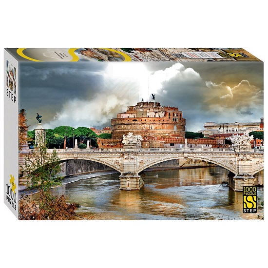 Пазл Step Puzzle Замок Святого Ангела, Рим, Италия, 1000 эл