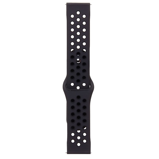 Силиконовый ремешок WB41 Sport N на кнопке Универсальный 22мм (black/black)