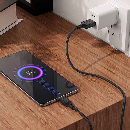 Кабель USB <--> microUSB  1.0м HOCO X90 Cool, чёрный 4