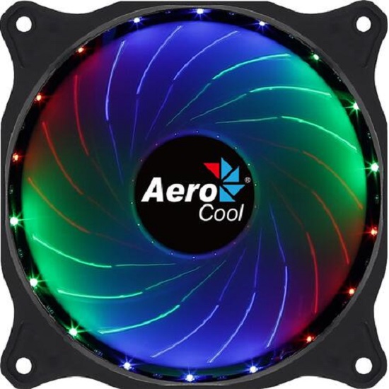 Вентилятор AEROCOOL Cosmo, Fixed RGB LED, 120x120x25мм, MOLEX 4-PIN